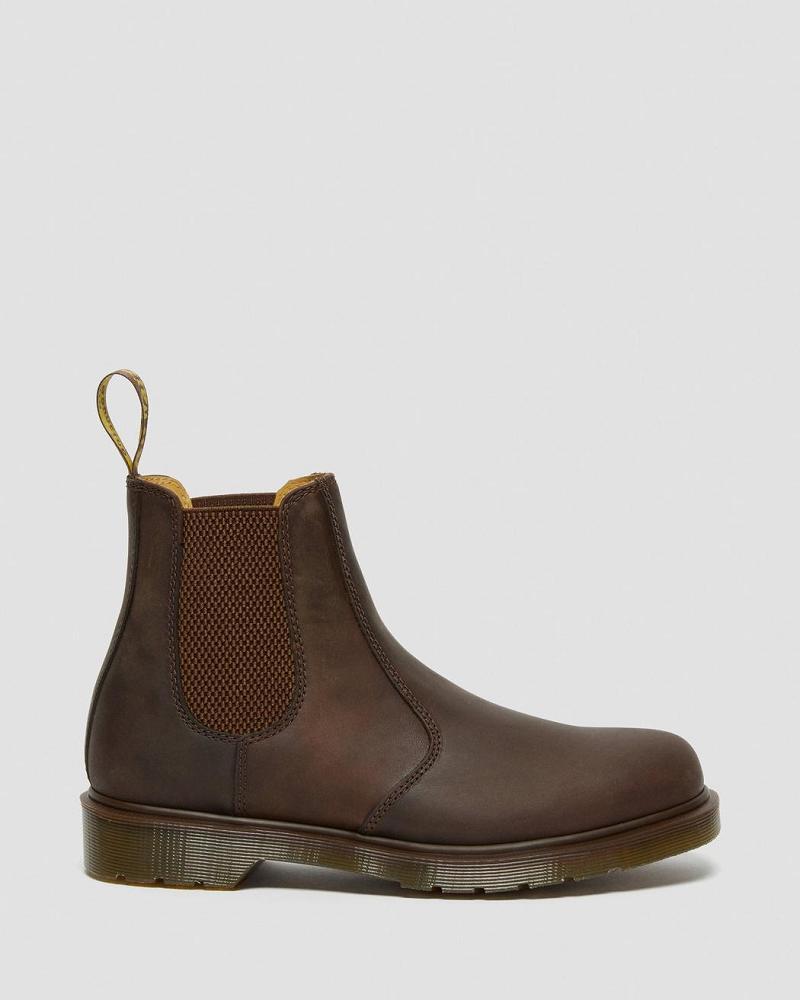 Brown Women's Dr Martens 2976 Crazy Horse Leather Chelsea Boots | CA 103FDN